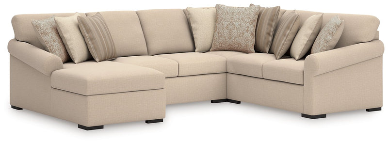 LadyMae Sectional with Chaise - Theo's Factory Direct Mattress & Furniture (Columbus, OH)