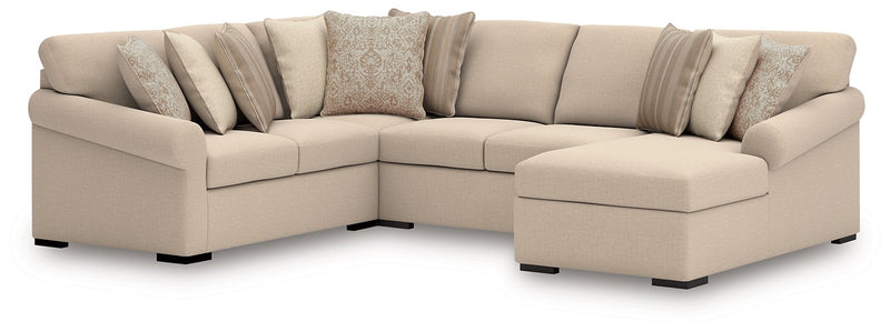LadyMae Sectional with Chaise - Theo's Factory Direct Mattress & Furniture (Columbus, OH)
