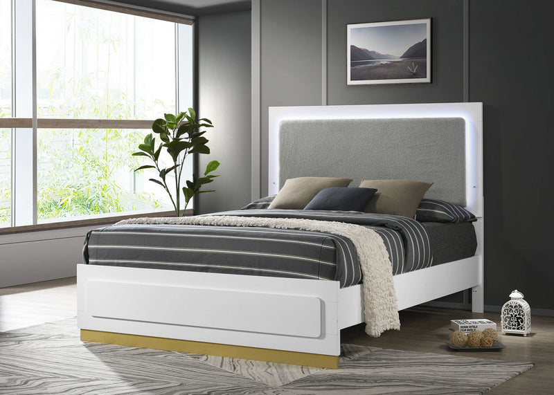 Caraway Panel Bed with LED Lighting