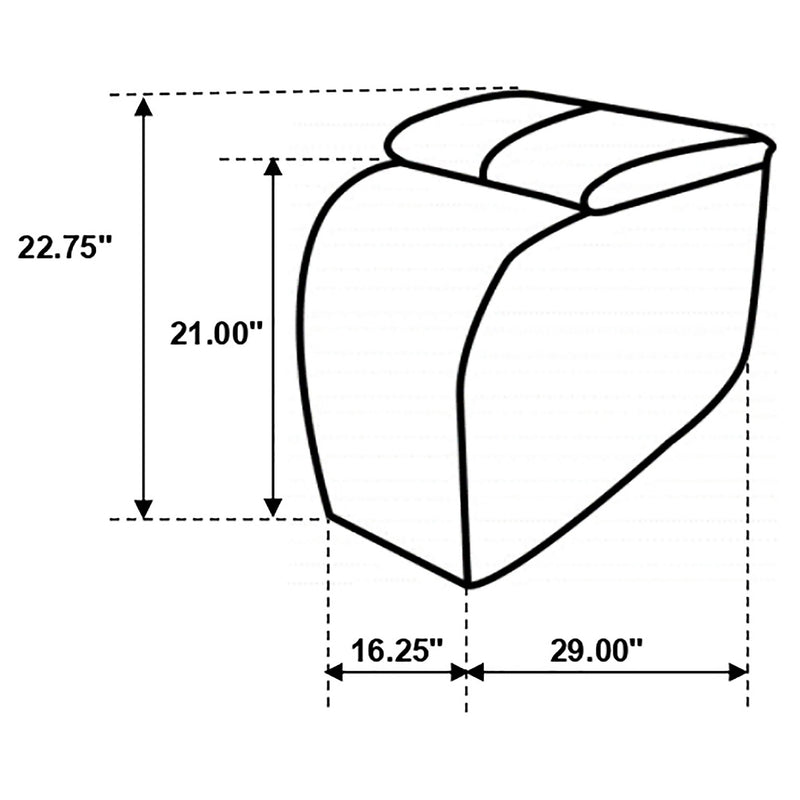Cyrus Theater Seating Console - Theo's Factory Direct Mattress & Furniture (Columbus, OH)