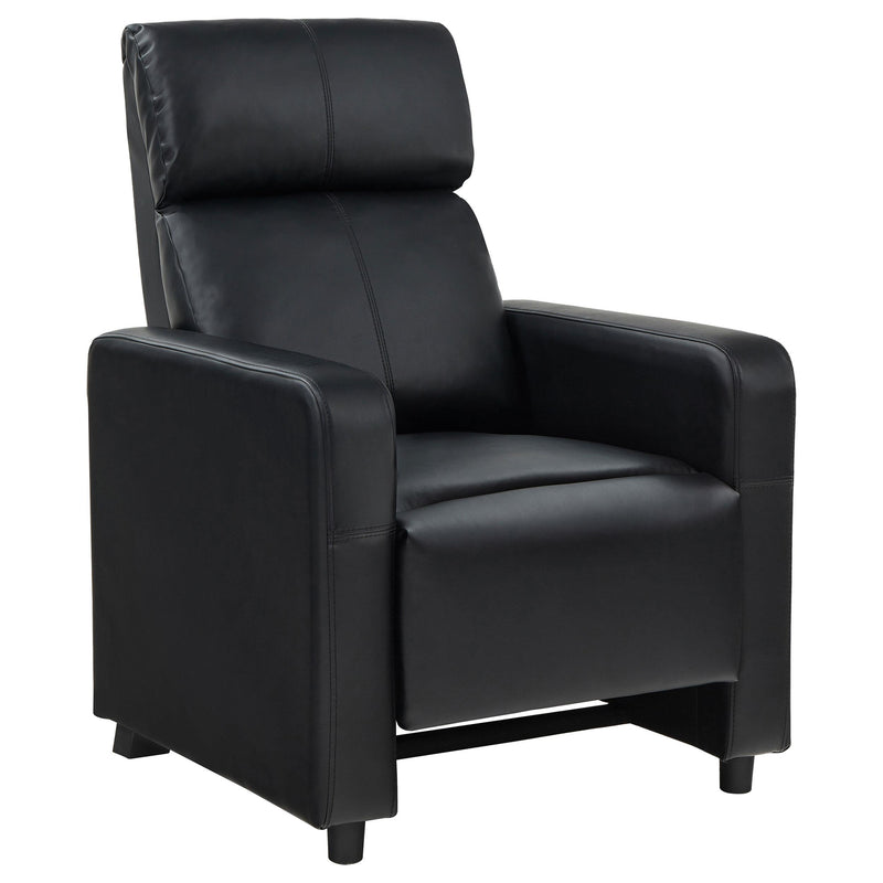 Toohey Home Theater Push Back Recliner Black - Theo's Factory Direct Mattress & Furniture (Columbus, OH)