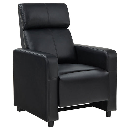 Toohey Home Theater Push Back Recliner Black - Theo's Factory Direct Mattress & Furniture (Columbus, OH)