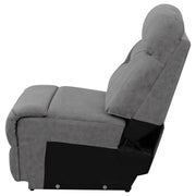 Higgins Upholstered Armless Chair Grey - Theo's Factory Direct Mattress & Furniture (Columbus, OH)