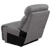 Higgins Upholstered Armless Chair Grey - Theo's Factory Direct Mattress & Furniture (Columbus, OH)