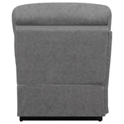 Higgins Upholstered Armless Chair Grey - Theo's Factory Direct Mattress & Furniture (Columbus, OH)