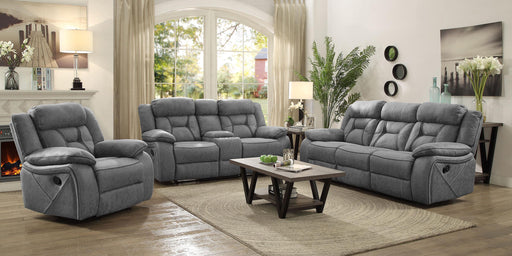 Higgins Upholstered Tufted Living Room Set - Theo's Factory Direct Mattress & Furniture (Columbus, OH)