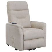 Henrietta Power Lift Recliner with Storage Pocket Beige - Theo's Factory Direct Mattress & Furniture (Columbus, OH)