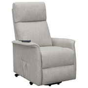 Herrera Power Lift Recliner with Wired Remote Beige - Theo's Factory Direct Mattress & Furniture (Columbus, OH)