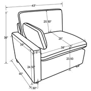 Collins Power Recliner Sectionals - Theo's Factory Direct Mattress & Furniture (Columbus, OH)
