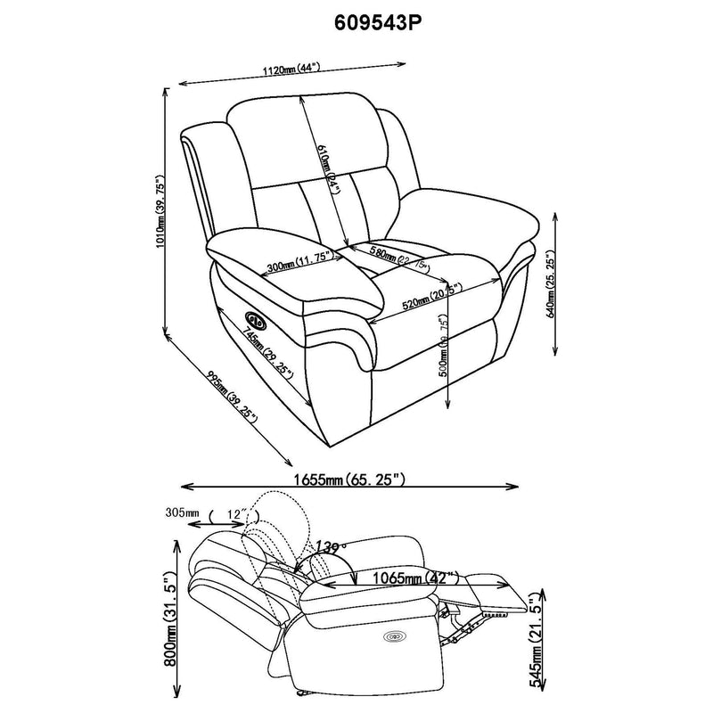 Bahrain Power Glider Recliner - Theo's Factory Direct Mattress & Furniture (Columbus, OH)