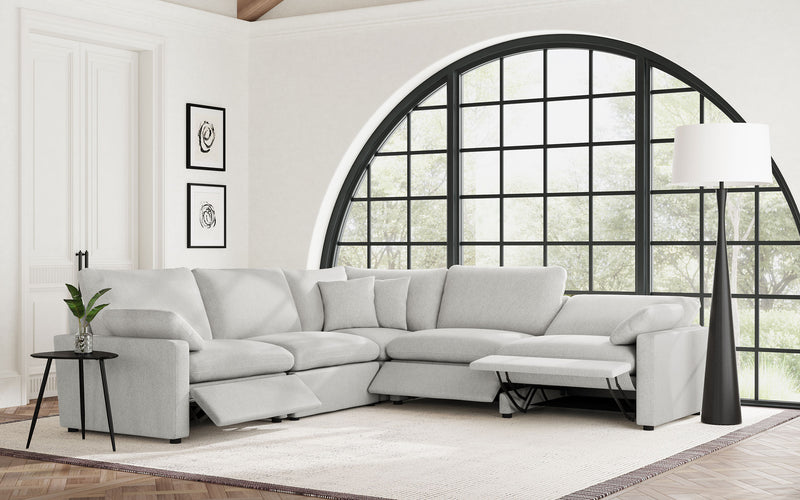 Collins Reclining Sectionals Upholstered - Theo's Factory Direct Mattress & Furniture (Columbus, OH)