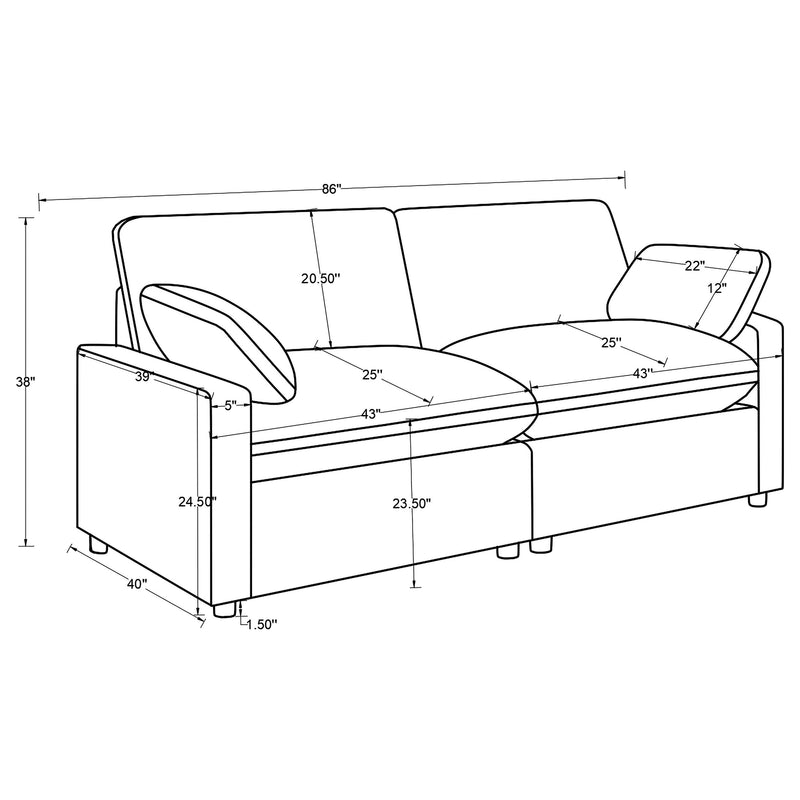 Collins Power Reclining Loveseat - Theo's Factory Direct Mattress & Furniture (Columbus, OH)