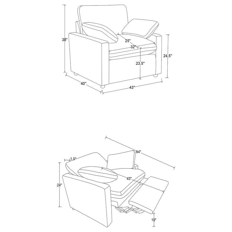 Collins Power Recliners - Theo's Factory Direct Mattress & Furniture (Columbus, OH)