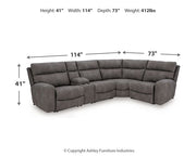 Next-Gen DuraPella Power Reclining Sectional - Theo's Factory Direct Mattress & Furniture (Columbus, OH)