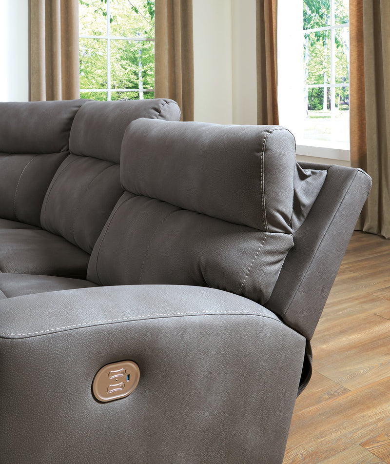 Next-Gen DuraPella Power Reclining Sectional - Theo's Factory Direct Mattress & Furniture (Columbus, OH)