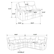 Sycamore Reclining Sectionals - Theo's Factory Direct Mattress & Furniture (Columbus, OH)