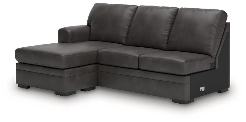 Lofton-Pike Sectional with Chaise - Theo's Factory Direct Mattress & Furniture (Columbus, OH)