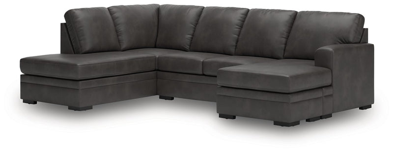 Lofton-Pike Sectional with Chaise - Theo's Factory Direct Mattress & Furniture (Columbus, OH)