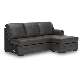 Lofton-Pike Sectional with Chaise - Theo's Factory Direct Mattress & Furniture (Columbus, OH)