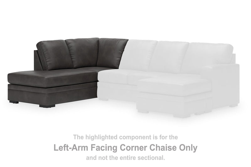 Lofton-Pike Sectional with Chaise - Theo's Factory Direct Mattress & Furniture (Columbus, OH)