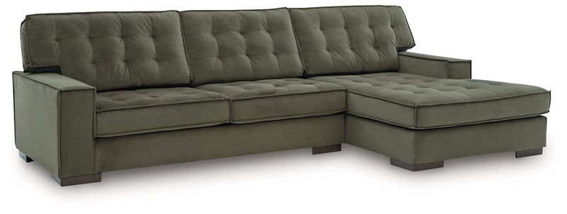 Caspian-Town Sectional with Chaise - Theo's Factory Direct Mattress & Furniture (Columbus, OH)