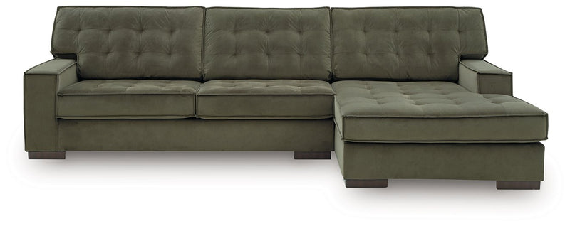 Caspian-Town Sectional with Chaise - Theo's Factory Direct Mattress & Furniture (Columbus, OH)