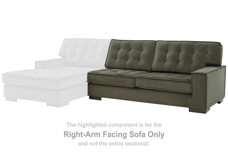 Caspian-Town Sectional with Chaise - Theo's Factory Direct Mattress & Furniture (Columbus, OH)