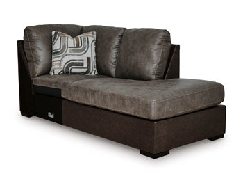 Castille Way Sleeper Sectional with Chaise - Theo's Factory Direct Mattress & Furniture (Columbus, OH)