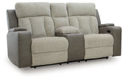 WhipLash Power Reclining Loveseat with Console - Theo's Factory Direct Mattress & Furniture (Columbus, OH)