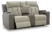 WhipLash Power Reclining Loveseat with Console - Theo's Factory Direct Mattress & Furniture (Columbus, OH)