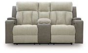 WhipLash Power Reclining Loveseat with Console - Theo's Factory Direct Mattress & Furniture (Columbus, OH)