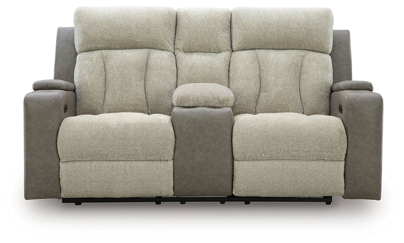 WhipLash Power Reclining Loveseat with Console - Theo's Factory Direct Mattress & Furniture (Columbus, OH)
