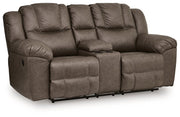 Lowilla Reclining Loveseat with Console - Theo's Factory Direct Mattress & Furniture (Columbus, OH)