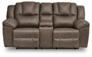 Lowilla Reclining Loveseat with Console - Theo's Factory Direct Mattress & Furniture (Columbus, OH)