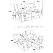 Conrad Reclining Glider Loveseat - Theo's Factory Direct Mattress & Furniture (Columbus, OH)