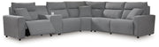 Modmax Reclining Sectional with Console - Theo's Factory Direct Mattress & Furniture (Columbus, OH)