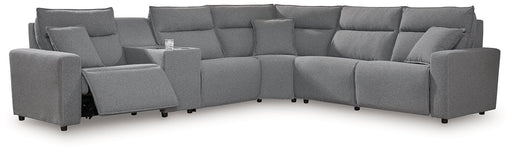 Modmax Reclining Sectional with Console - Theo's Factory Direct Mattress & Furniture (Columbus, OH)