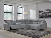 Modmax Power Reclining Sectional with Chaise - Theo's Factory Direct Mattress & Furniture (Columbus, OH)