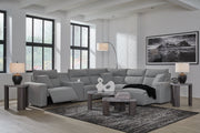 Modmax Power Reclining Sectional with Chaise - Theo's Factory Direct Mattress & Furniture (Columbus, OH)