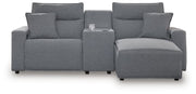 Modmax Power Reclining Sectional with Chaise - Theo's Factory Direct Mattress & Furniture (Columbus, OH)