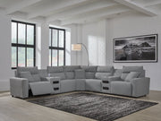 Modmax Power Reclining Sectional with Chaise - Theo's Factory Direct Mattress & Furniture (Columbus, OH)