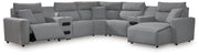 Modmax Power Reclining Sectional with Chaise - Theo's Factory Direct Mattress & Furniture (Columbus, OH)