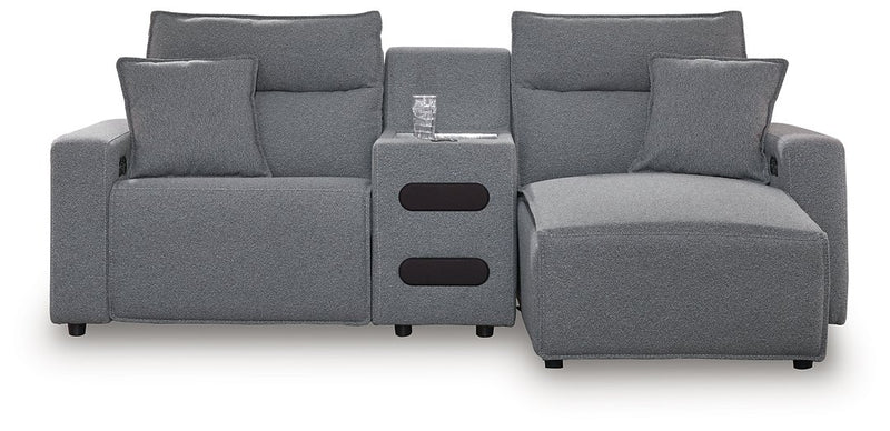 Modmax Power Reclining Sectional with Chaise - Theo's Factory Direct Mattress & Furniture (Columbus, OH)