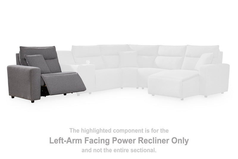 Modmax II Power Reclining Sectional with Audio Consoles - Theo's Factory Direct Mattress & Furniture (Columbus, OH)