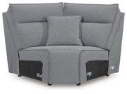 Modmax Reclining Sectional with Console - Theo's Factory Direct Mattress & Furniture (Columbus, OH)