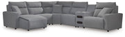 ModMax II Reclining Sectional with Chaise and Audio Console - Theo's Factory Direct Mattress & Furniture (Columbus, OH)