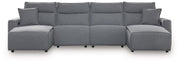 Modmax Power Reclining Sectional with Chaise - Theo's Factory Direct Mattress & Furniture (Columbus, OH)
