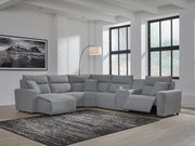 Modmax Power Reclining Sectional with Chaise - Theo's Factory Direct Mattress & Furniture (Columbus, OH)