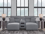 Modmax Power Reclining Sectional with Chaise - Theo's Factory Direct Mattress & Furniture (Columbus, OH)