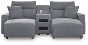 Modmax Power Reclining Sectional with Chaise - Theo's Factory Direct Mattress & Furniture (Columbus, OH)